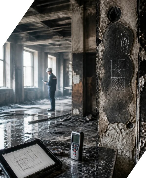 Обследование зданий после пожара в Зеленокумске от 15273 р. | ЭкспертизаРоссия